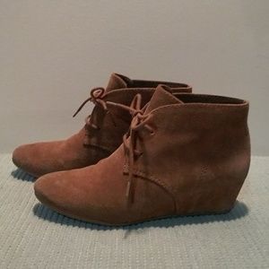 Nine West Suede Wedge Booties